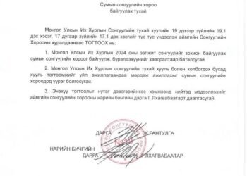 Хэнтий | Сумдын сонгуулийн хороо батлагдлаа