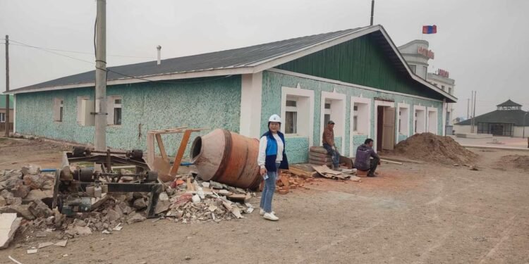 Галшар сумын хуучин соёлын төвийн барилгын ажил 50 хувьтай үргэлжилж байна